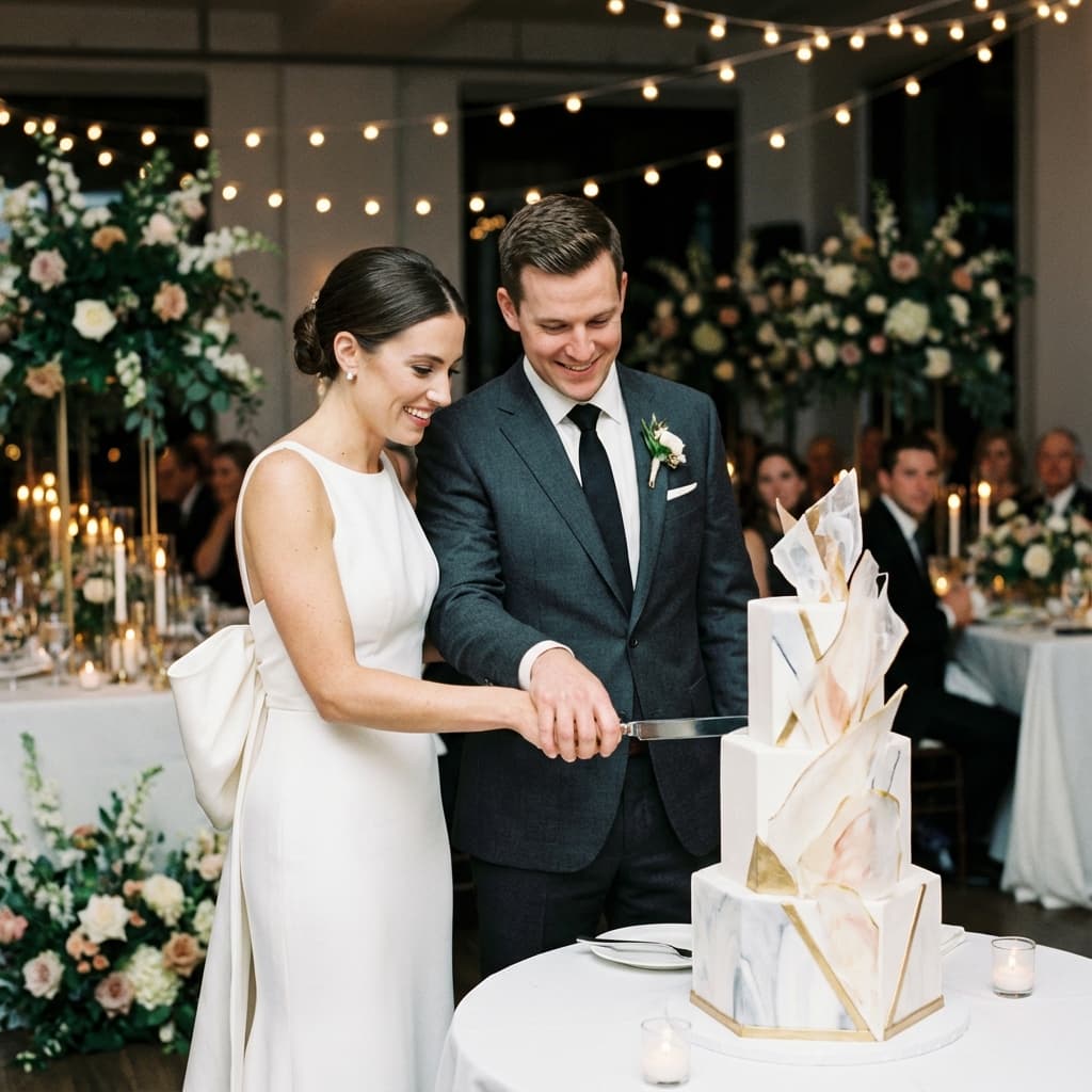 Krojenie tortu weselnego